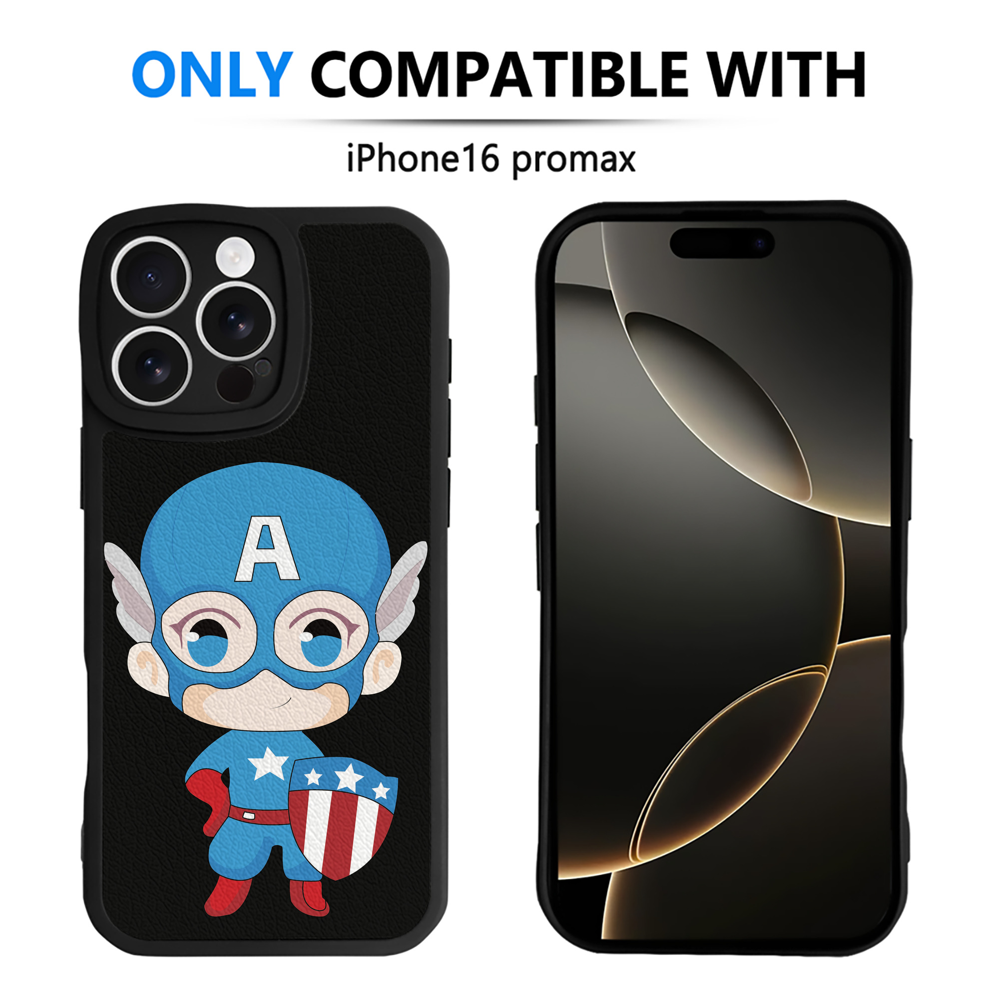 （画像用） アベンジャーズ The Avengers 【iPhone 16シリーズ対応】シリコンスマホケース（レザー調） 材質：シリコン